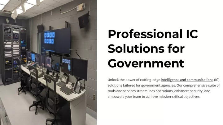 professional ic solutions for government