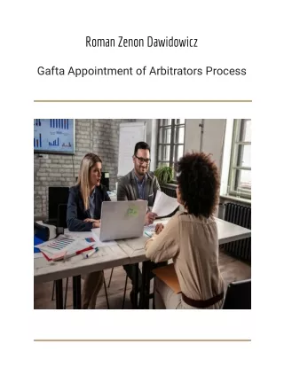 Roman Zenon Dawidowicz | A Guide to GAFTA Arbitrators