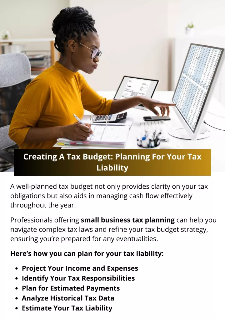 creating a tax budget planning for your