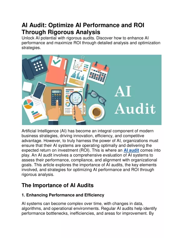 ai audit optimize ai performance and roi through