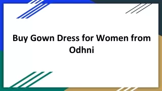 Buy Gown Dress for Women from Odhni