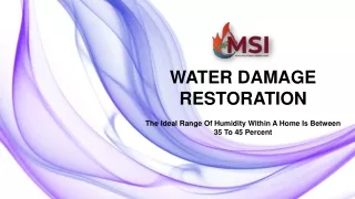 Water Damage Restoration