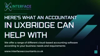 Here’s What An Accountant In Uxbridge Can Help With