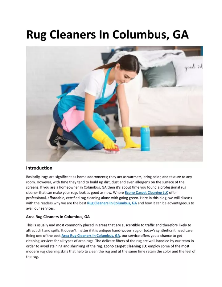 rug cleaners in columbus ga