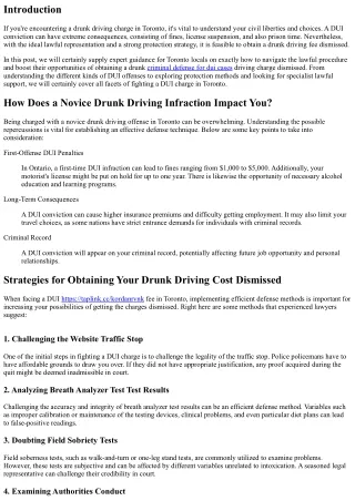 Exactly how to Get a Drunk Driving Fee Rejected: Specialist Recommendations for