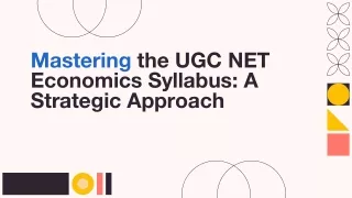 mastering the ugc net economics syllabus
