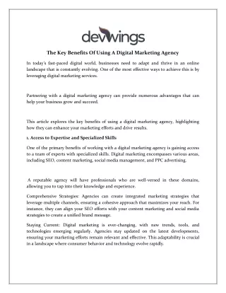 Top Benefits of Partnering with a Digital Marketing Agency