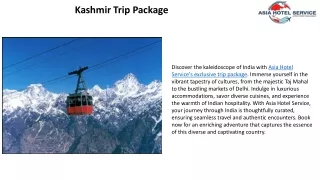 Kashmir trip package