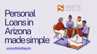 Personal Loans in Arizona made simple - www.nyftylending.com