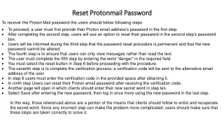 1 888 653-3691 Reset Protonmail Password