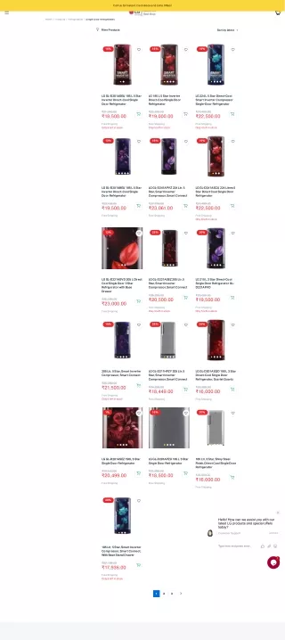 Buy LG Single Door Refrigerators Online At Best Price - Amba LG