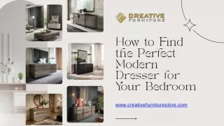 How to Find the Perfect Modern Dresser for Your Bedroom