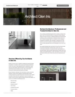 Architect Glen Iris