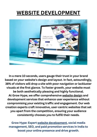 Website Development | Grow Hype | Building Websites for India