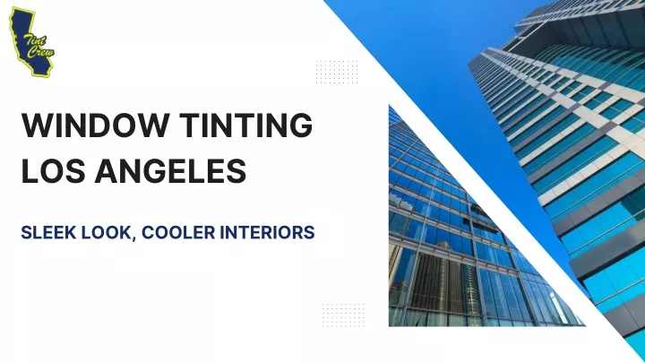 window tinting los angeles