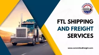 FTL Shipping and Freight Services