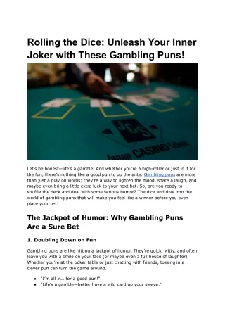rolling the dice unleash your inner joker with