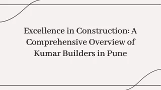 Ready to Possession Flats in Pune: Your Gateway to Immediate Living