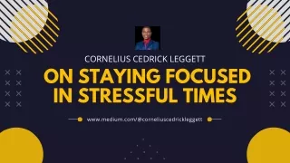 The Secret to Cornelius Cedrick Leggett’s Success: A Strong Support Network