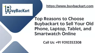 Top Reasons to Choose Buybackart to Sell Your Old Phone, Laptop, Tablet, and Smartwatch Online