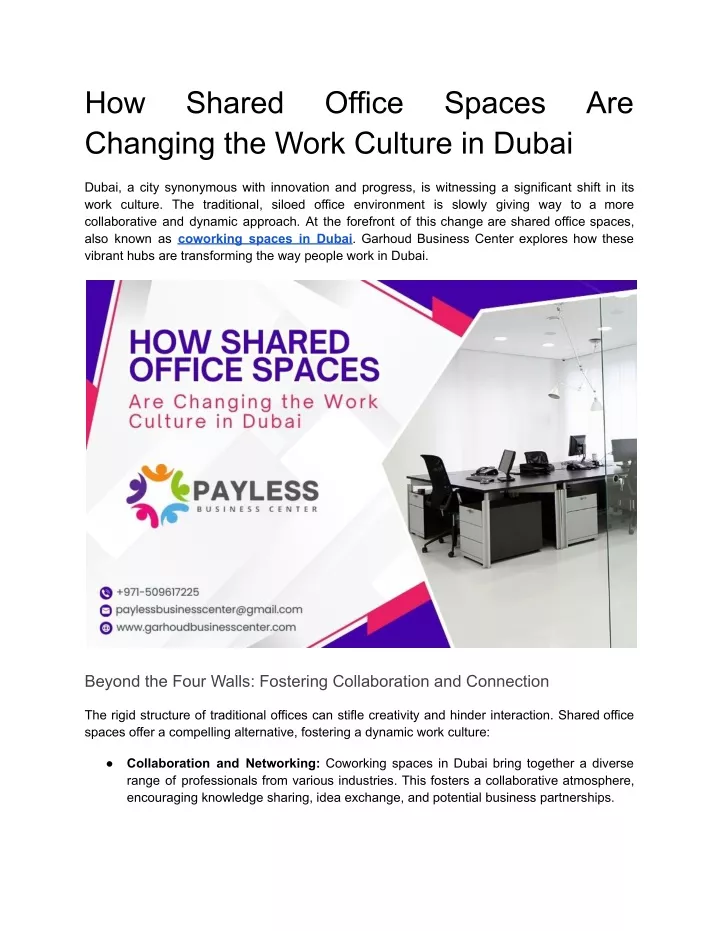 how changing the work culture in dubai