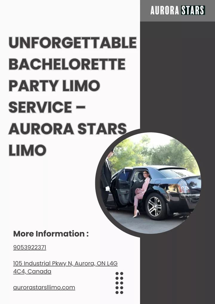 unforgettable bachelorette party limo service