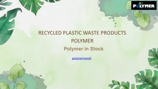 Recycled Plastic Waste Products | Plastic Scrap Supplier in UAE