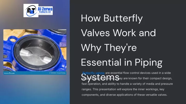 how butterfly valves work and why they