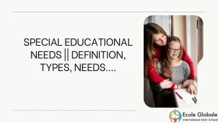 special educational needs definition types needs
