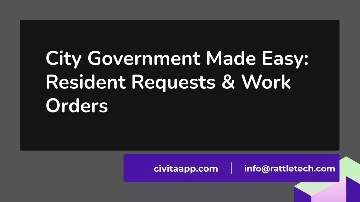 city government made easy resident requests work