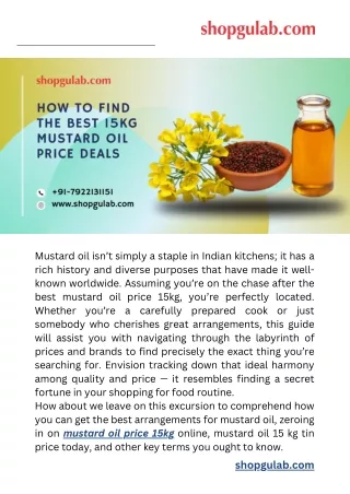 mustard oil isn t simply a staple in indian