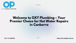 Hot Water Repairs Canberra