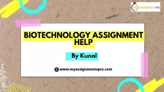 biotechnology assignment help