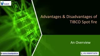 advantages disadvantages of tibco spot fire