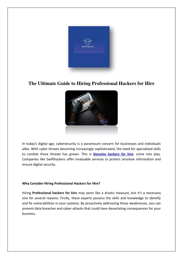 the ultimate guide to hiring professional hackers