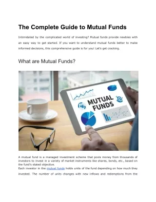 The Complete Guide to Mutual Funds (1)