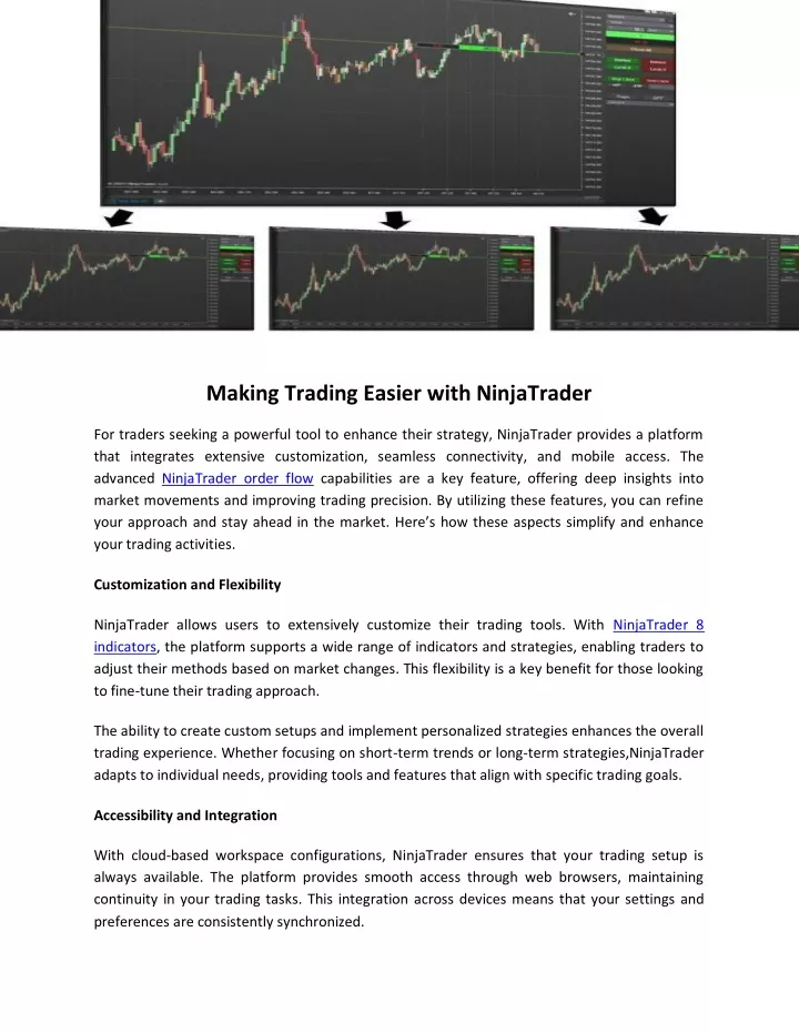 making trading easier with ninjatrader