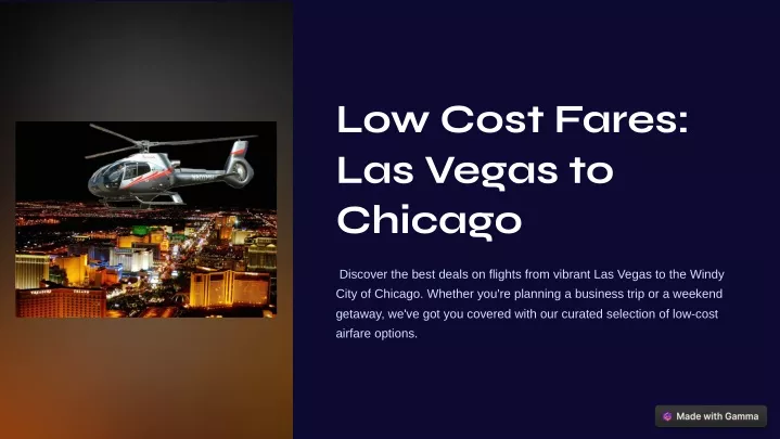 low cost fares las vegas to chicago