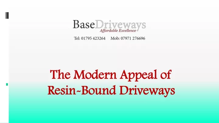 the modern appeal of resin bound driveways