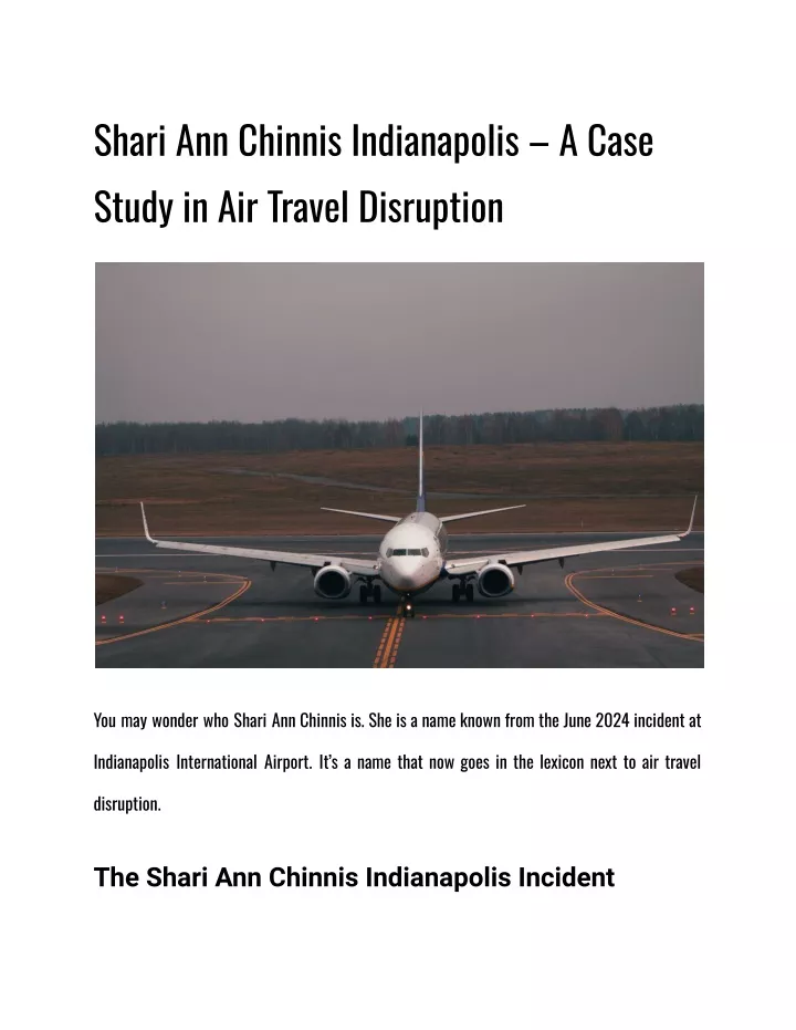 shari ann chinnis indianapolis a case study