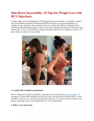 slim down successfully 10 tips for weight loss