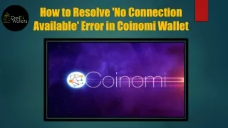 how to resolve no connection available error