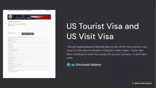 us tourist visa and us visit visa