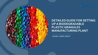 Biodegradable Plastic Granules Manufacturing Plant Project Report