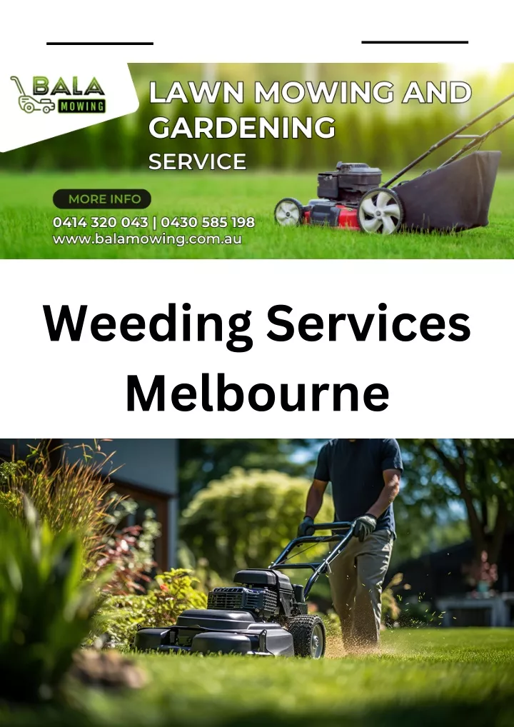 weeding services melbourne