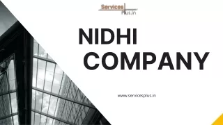 Servicesplus: Easy Nidhi Company Registration