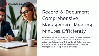 record document comprehensive management meeting