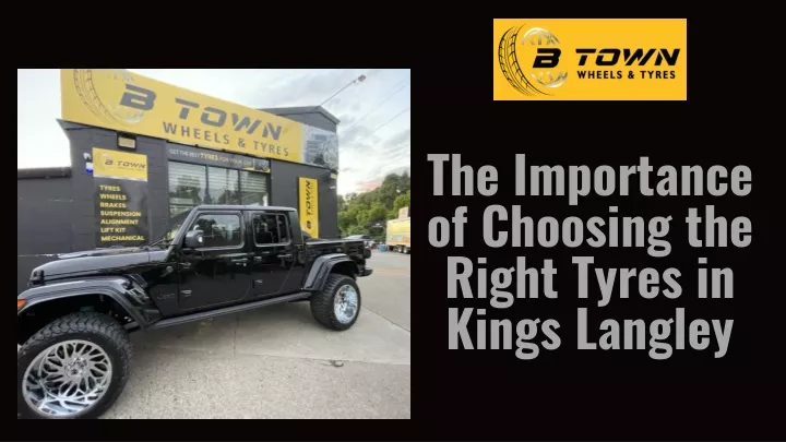 the importance of choosing the right tyres