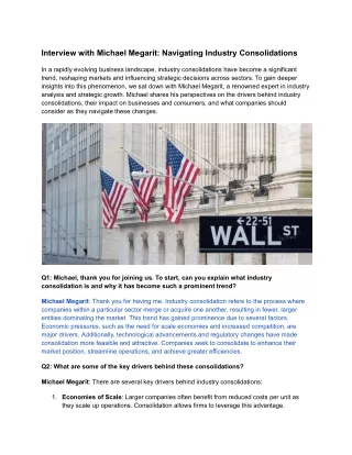 interview with michael megarit navigating