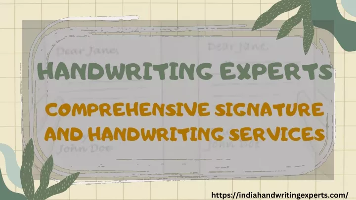 handwriting experts